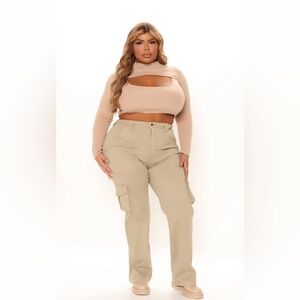 Fashion Nova Cargo Boyfriend Jeans